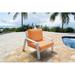 Panama Jack Outdoor Mykonos Patio Chair in Brown | 31.5 H x 35 W x 35 D in | Wayfair PJO-2401-WHT-LC/SU-706