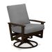 Telescope Casual Wexler Outdoor Rocking Chair w/ Cushions, Granite in Black/Brown | 39 H x 29.5 W x 30 D in | Wayfair 5W6K81A01