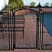 PoolfenceDIY Wide Pool Fence DIY Arch Top Vinyl Gate Vinyl in Black | 66 H x 30 W x 3 D in | Wayfair GATE60BA-DIYc