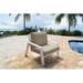 Panama Jack Outdoor Mykonos Patio Chair in White | 31.5 H x 35 W x 35 D in | Wayfair PJO-2401-WHT-LC/SU-714
