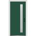 Verona Home Design 1-Lite Painted Steel Spotlight Prehung Front Entry Door Metal | 80" H x 36" W x 1.75" D/6.56" | Wayfair ZZ355390R