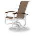 Red Barrel Studio® Hinch Swivel Patio Dining Chair Sling in White | 39 H x 27.5 W x 28.5 D in | Wayfair A141CA0F2B9441A5A3E601F24F87E301