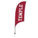 Victory Corps NCAA [Unavailable] 88 x 28 in. Feather Banner in Black/Brown/Gray | 88 H x 28 W in | Wayfair 810028TEMP-002