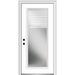 Verona Home Design Primed Steel Prehung Front Entry Door Metal | 81.75 H x 30 W x 4.56 D in | Wayfair EMJ686BLLPR26R