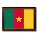 Spot Color Art 'Cameroon Country Flag' Framed Print on Canvas in Green | 19 H x 27 W x 1 D in | Wayfair 6529BG1927