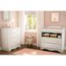 South Shore Angel 4 Drawer Chest Wood in White | 34.875 H x 29.75 W x 19 D in | Wayfair 3680034