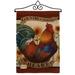 Breeze Decor My Heart Burlap Nature Farm Animals Impressions Decorative 2-Sided Polyester 1.5 x 1.1 ft Garden Flag in Brown/Red | Wayfair