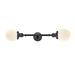 Trent Austin Design® Funkhouser Vintage 2-Light Vanity Light in Black/Brown | 6 H x 23 W x 8 D in | Wayfair 4E130361935E4B6893FC5E8FB7E67F1B