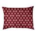 Tucker Murphy Pet™ Campion Argyle Skulls Outdoor Dog Pillow Polyester in Red/Pink/Brown | 9.5 H x 29.5 W x 9.5 D in | Wayfair