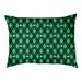 Tucker Murphy Pet™ Campion Argyle Skulls Outdoor Dog Pillow Polyester in Green/Black | 17 H x 42 W x 17 D in | Wayfair