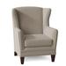 Wingback Chair - Fairfield Chair Mead 32" Wide Slipcovered Wingback Chair Fabric in White/Brown | 41 H x 32 W x 33 D in | Wayfair