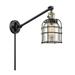 Longshore Tides Koa 1 - Light Dimmable Plug-in Swing Arm Glass/Metal in Gray/Black/Yellow | 25 H x 8 W x 30 D in | Wayfair