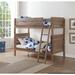 Harriet Bee Knudson Twin Over Twin Bunk Bed Wood in Brown | 69 H x 43 W x 82 D in | Wayfair C9C16296A5F643A9A76A93B4D7ED5707