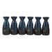 World Menagerie Pissouri Horizon Sky Glazed Ceramic Pottery Decorative Bottle Ceramic in Blue/White | 6.25 H x 2.75 W x 2.75 D in | Wayfair
