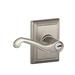 Schlage Flair Lever w/ Addison Trim Keyed Entry Lock in Gray | 6.8 H x 5.7 W x 4 D in | Wayfair F51AFLA619ADD