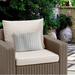 Langley Street® Austen Cotton Outdoor Rectangular Pillow Cover & Insert Eco-Fill/Polyester in Gray | 12 H x 16 W x 4 D in | Wayfair