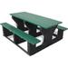 Arlmont & Co. Witherspo Outdoor Picnic Table Wood/Plastic in Green | 30 H x 96 W x 58 D in | Wayfair 7C93B8ADAB2E493596B2B26CE6C516FF