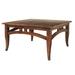 Canora Grey Tematin Solid Wood Coffee Table Wood in Brown | 21 H x 40 W x 40 D in | Wayfair 69AA08E5E7224BEA85DDCAF0CB34B5DE