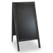 Gracie Oaks Folding Wooden Chalkboard Wood/Manufactured Wood in Gray/Black | 26 H x 21 W x 13 D in | Wayfair 72BF0A5D4B134457B0B8A6E4E1766B65