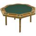 Kestell Furniture 57" Oak Period Poker Table Felt | 29.5 H x 57 W x 52 D in | Wayfair O-85-F-Black Felt/Spanish Oak