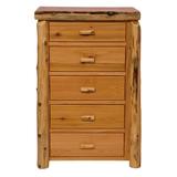 Millwood Pines Zeinab 5 Drawer Chest Wood in Brown | 57 H x 36 W x 21 D in | Wayfair 87CFB345E3D54606933B203BADAA2F89