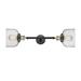 Gracie Oaks Arledge Vintage 2 - Light Dimmable Vanity Light in Gray/Black/Yellow | 8 H x 23 W x 9.875 D in | Wayfair