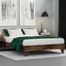 George Oliver Dedrie Solid Wood Platform Bed Wood in Brown | 13.5 H x 61.75 W x 80.5 D in | Wayfair 9054E9D5F60C4705B04C21E467DAE0EF