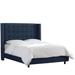AllModern Aber Tufted Upholstered Standard Bed Polyester/Metal in Black | 56 H x 85 D in | Wayfair 4D84228EF517440CA179FE1B39C87160