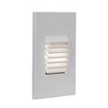 WAC Lighting Vertical Louvered Deck Light Metal in White | 5 H x 3.13 W x 1.75 D in | Wayfair 4061-AMWT