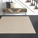 Gray 111 x 0.25 in Indoor Area Rug - Joss & Main Larissa Handwoven Oatmeal Area Rug Polyester/Cotton/Wool | 111 W x 0.25 D in | Wayfair