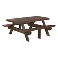 Ebern Designs Linh Outdoor Picnic Table Plastic | 30 H x 73.75 W x 63.75 D in | Wayfair FC7C37C2D6E24212AA58989A0637BF03