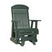Ebern Designs Bosom Classic Outdoor Glider Chair, Stainless Steel in Green | 43 H x 30 W x 30 D in | Wayfair 0FA5BDF1D929465CAE893071ED3E4425