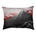 Tucker Murphy Pet™ Burkart Lightning Below the Summit Dog Pillow Polyester/Fleece in Red/Gray | 4 H x 42.5 W x 32.5 D in | Wayfair