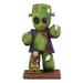 World Menagerie Carnanreagh Day of the Dead Steampunk Clockwork Pinhead Monster Frankenstein w/ Voodoo Stitches Figurine Resin in Gray/Green | Wayfair