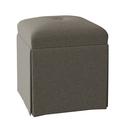 Fairfield Chair Linden 19" Wide Square Storage Ottoman in Gray | 21 H x 19 W x 19 D in | Wayfair 1673-22_3152 65_Espresso