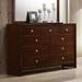 Foundry Select Winfrey 9 Drawer Double Dresser Wood in Brown | Wayfair DA4A99991E5F40CE9A75910B49BD0594