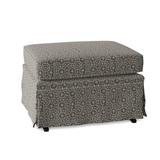 Lark Manor™ Vancamp 24.75" Rectangle Ikat Standard Ottoman Linen/Polyester/Cotton/Other Performance Fabrics | 17 H x 24.75 W x 20.25 D in | Wayfair