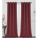Breakwater Bay Edmondson Solid Color Max Blackout Thermal Grommet Curtain Panels Polyester in Red | 84 H in | Wayfair