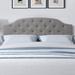 Red Barrel Studio® Panel Headboard Upholstered/Polyester in Gray | 56 H x 79 W x 2 D in | Wayfair B89AFBF2BC0A46E0995BCFFD88516D13