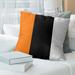 East Urban Home Oklahoma Pistol Pillow Polyester/Polyfill/Leather/Suede in Orange/Black | 26 H x 26 W x 3 D in | Wayfair