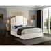 Mercer41 Amaia Tufted Solid Wood & Platform Bed Wood & /Upholstered/Velvet in Brown | 63 H x 65.5 W x 86.5 D in | Wayfair