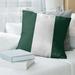 East Urban Home Oregon Pillow Polyester/Polyfill/Leather/Suede in Green/White | 26 H x 26 W x 3 D in | Wayfair 400AD6B05F6E45D1B220F484898A1DC9