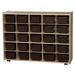 Wood Designs Contender 25 Compartment Cubby w/ Trays Wood in Brown/White | 35.875 H x 46.75 W x 12 D in | Wayfair C16002F-C5