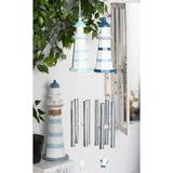 Breakwater Bay Weside Coastal Lighthouse Wind Chime Wood/Metal in Brown | 30 H x 4 W x 4 D in | Wayfair CEA21479BAF6456BB72A08C86AC6836C