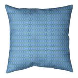 Latitude Run® Avicia Diamonds Square Pillow Cover & Insert Polyester in Green/Blue | 14 H x 14 W x 1 D in | Wayfair