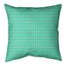 Latitude Run® Avicia Diamonds Square Pillow Cover & Insert Polyester in Green/Blue | 14 H x 14 W x 1 D in | Wayfair