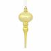 The Twillery Co.® 8" x 2.75" Shiny Finial Ornament Plastic in Gray/Yellow | 8 H x 2.75 W x 2.75 D in | Wayfair E92C7C84A1E74DE7885542D12F74B9EA