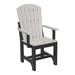 Ebern Designs Horigan Adirondack Bar Height Patio Dining Chair Plastic/Resin in Gray/Black | 41.25 H x 23.25 W x 24.25 D in | Wayfair