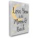 Harriet Bee Lerner Love You Moon Art Canvas/Metal | 40 H x 30 W x 1.5 D in | Wayfair 16BDBCAF1A0F48B7A72D036F16D5BEA2