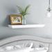 Andover Mills™ Adalyn Floating Shelf Wood in White | 1.75 H x 24 W x 8 D in | Wayfair 0F083041A33549E58FC3FC670238042B